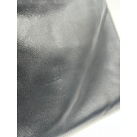 Vintage FENDI Messenger Crossbody Bag Black Leather